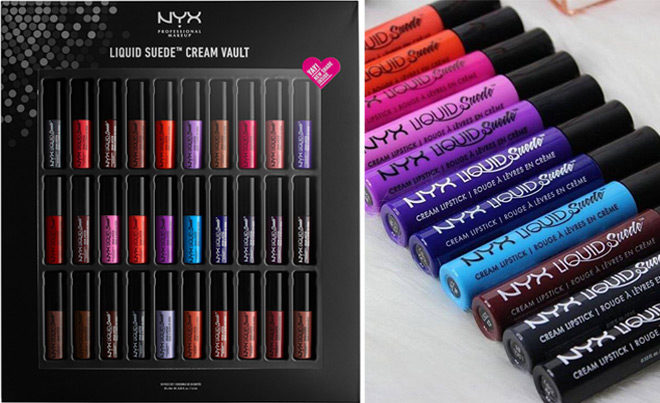 *HOT* $32.50 (Reg $65) NYX Suede Cream Lipstick Vault + Free Shipping