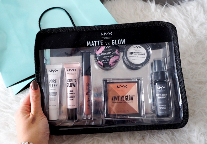 *HOT* $15 (Reg $30) NYX Matte vs Glow 8-pc Travel Set + FREE Shipping