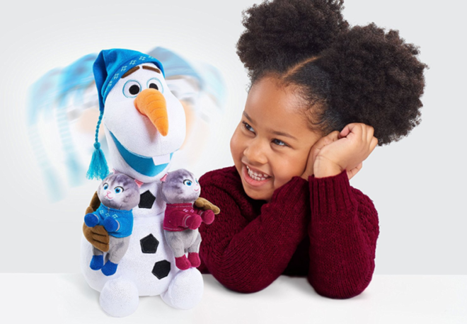 *HOT* $7.24 (Reg $30) Just Play Disney Frozen Snuggle N Sing Olaf Feature Plush