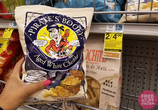 $0.75 (Reg $3.29) Pirate’s Booty Snacks at Rite Aid