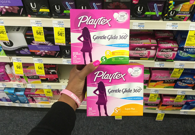 $3.09 (Reg $8.79) Playtex Gentle Glide Tampons at CVS