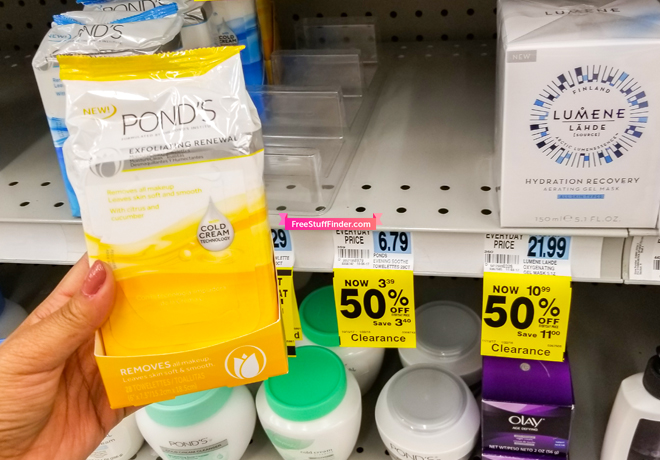 Clearance Find: $1.89 (Reg $6.79) Pond's Face Wipes at Rite Aid