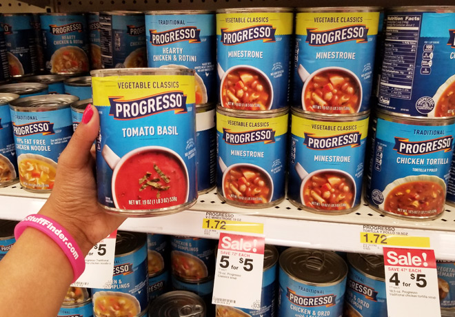 $0.67 (Reg $1.72) Progresso Vegetable Classics Soups at Target