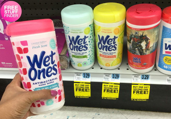 $1.27 (Reg $3.29) Wet Ones Wipes at Rite Aid