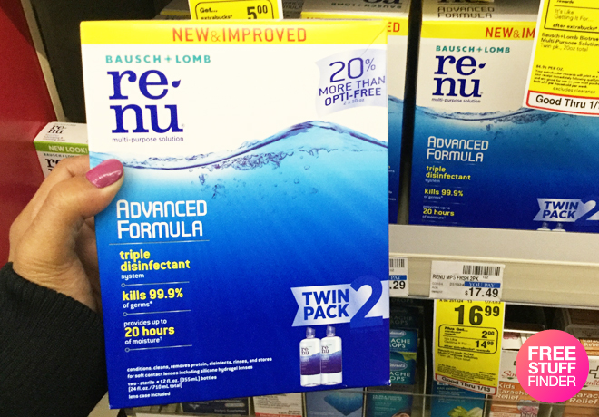 $9.99 (Reg $17.79) Renu & Biotrue Contact Solution Twin Packs at CVS