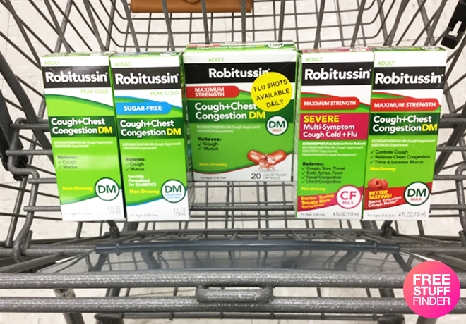 $1.99 (Reg $9.49) Adult Robitussin Medicine at Walgreens