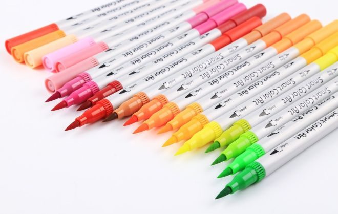 $15.79 (Reg $50) Smart Color Art Dual Tip Brush Pens - 48 Colors