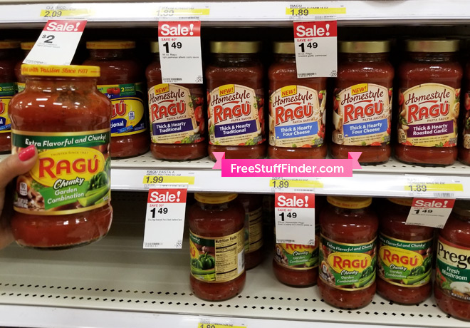 $0.86 (Reg $2) Ragu Pasta Sauce at Target