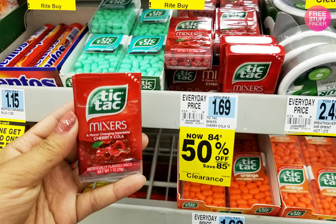 Clearance Find: $0.34 (Reg $1.69) Tic Tacs at Rite Aid