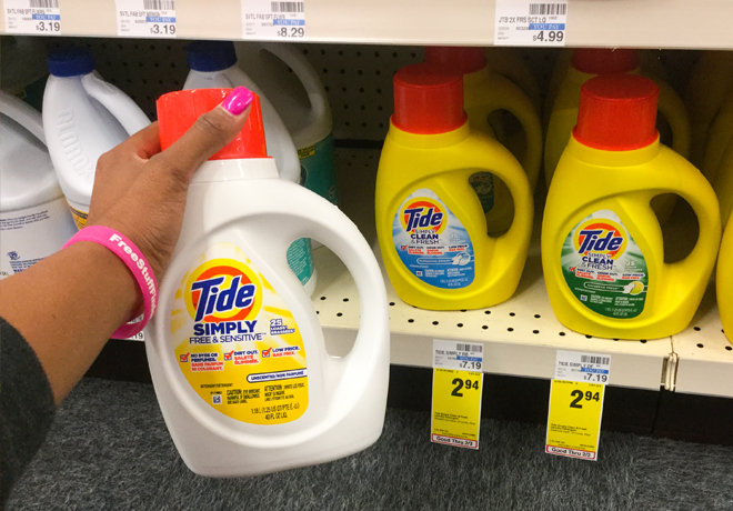 *HOT* $1.94 (Reg $7.49) Tide Simply, Tide Pods or Gain Flings Detergent at CVS