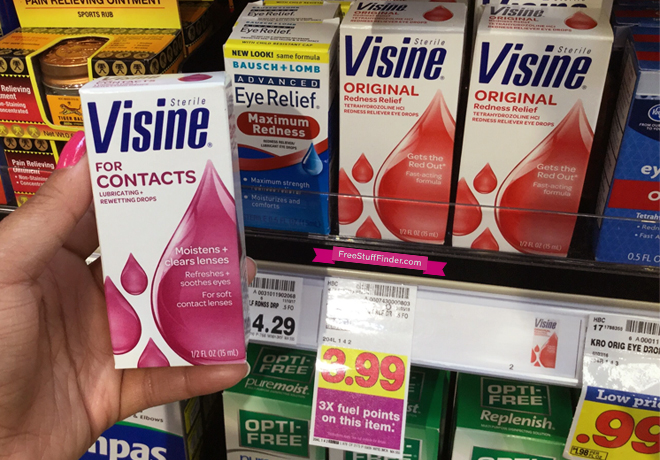 $2.49 (Reg $3.99) Visine Drops at Kroger