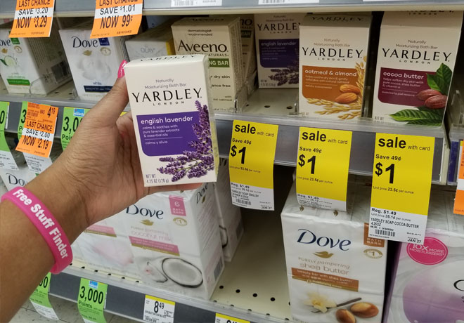 $0.75 (Reg $1.49) Yardley Bar Soap at Walgreens