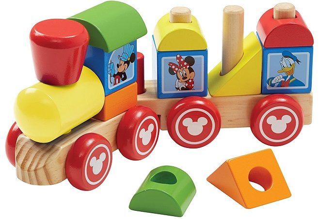 $9.99 Melissa & Doug Mickey Mouse Wooden Train + FREE Shipping (Prime Members!)