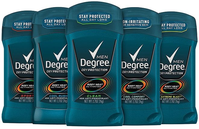 $1.28 per Degree Men Dry Protection Antiperspirant Deodorant