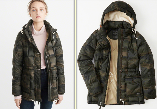 *HOT* $30 (Reg $180) Abercrombie & Fitch Women’s Down-Filled Puffer Coat + FREE Pickup