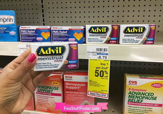 $4.59 (Reg $8.79) Advil Menstrual Pain Tablets at CVS