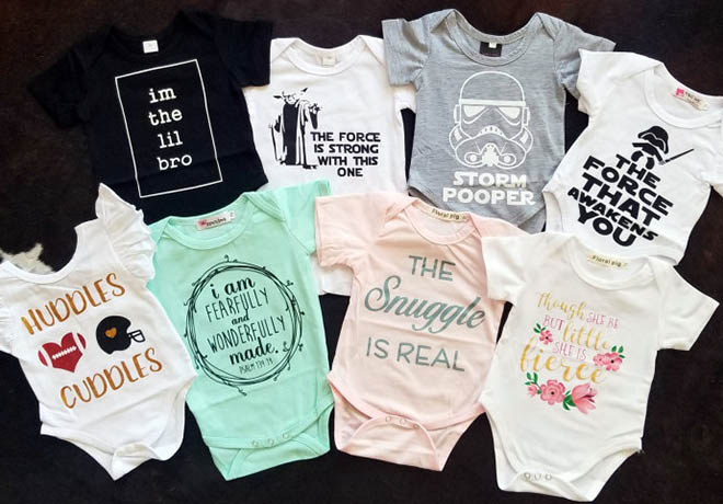 $7.99 (Reg $26) Baby Bodysuits (24 Designs!)
