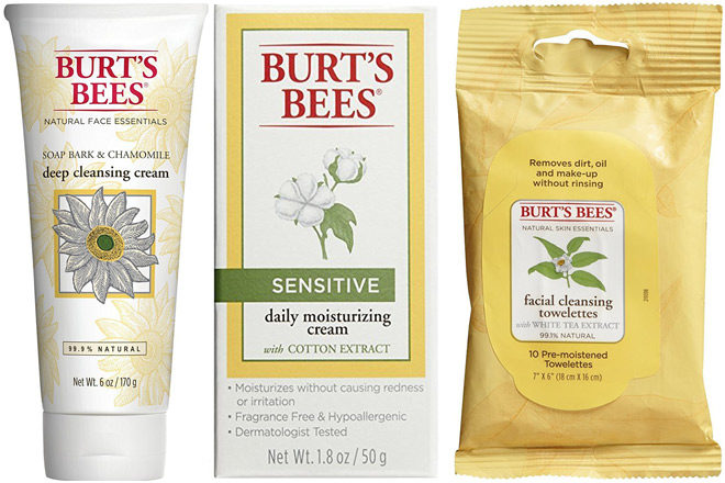 $6 (Reg $23.50) Burt's Bees Basic Face Care 3-Piece Kit + FREE Shipping (Add-On Item)