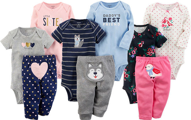 $9.74 (Reg $22) Carter's Baby Girl & Boy 3-Piece Layette Sets