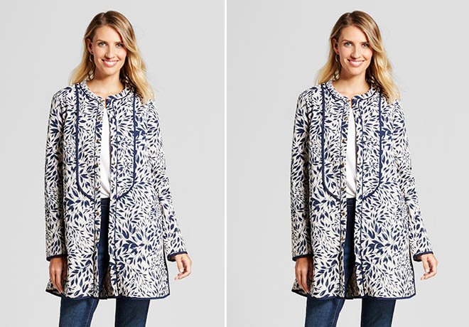 $22.48 (Reg $75) Printed Quilted Coat