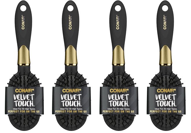 ONLY $1.69 Conair Velvet Touch Hair Brush