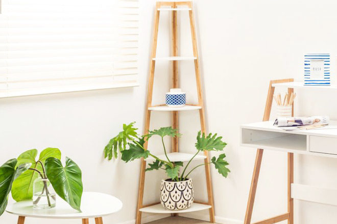 $28 (Reg $84) Furrino 5-Layer Corner Ladder Shelf + FREE Pickup