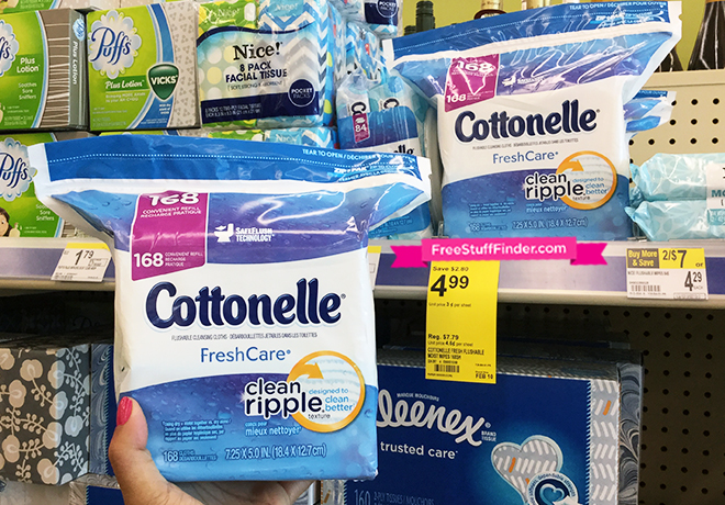 $3.49 (Reg $7.80) Cottonelle Cleansing Cloths at Walgreens