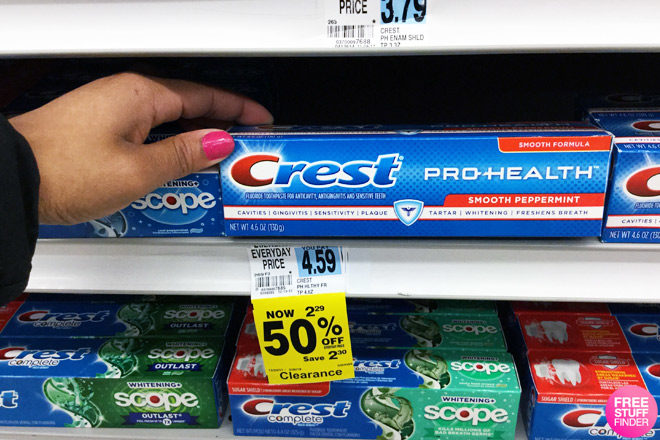 Clearance Find: $1.29 (Reg $4.59) Crest Pro-Health Toothpaste at Rite Aid