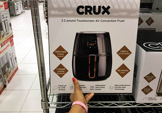 $68.99 (Reg $115) Crux Touchscreen Convection Air Fryer + FREE Pickup