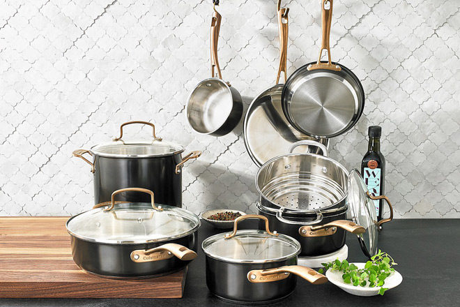 $124.99 (Reg $300) Cuisinart 12-Pc Stainless Steel Cookware Set + FREE Shipping