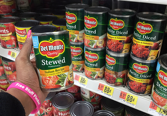 $0.63 Del Monte Tomatoes at Walmart