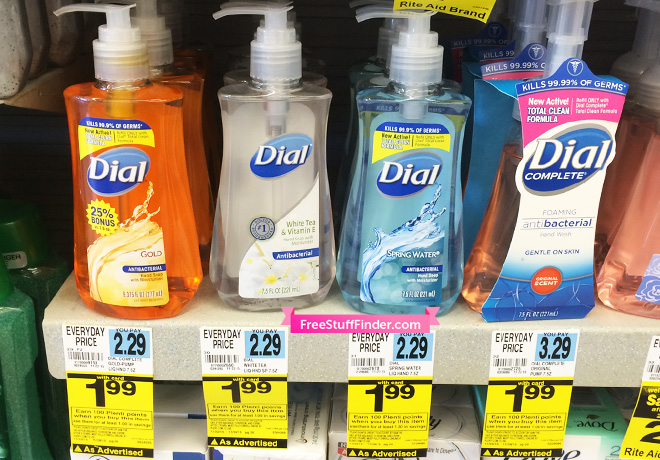 $1.49 (Reg $3.29) Dial Foaming Hand Soap at Rite Aid