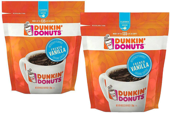 $9.81 (Reg $18) Dunkin’ Donuts Ground French Vanilla Coffee Bag + FREE Shipping