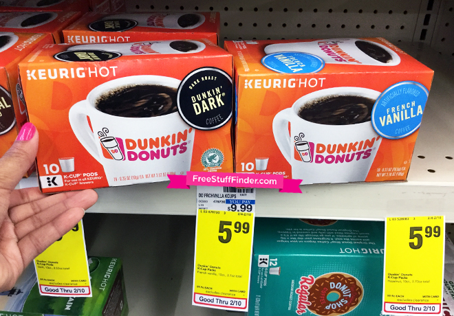 $4.99 (Reg $10) Dunkin’ Donuts K-Cups at CVS ($0.49 Per K-Cup)