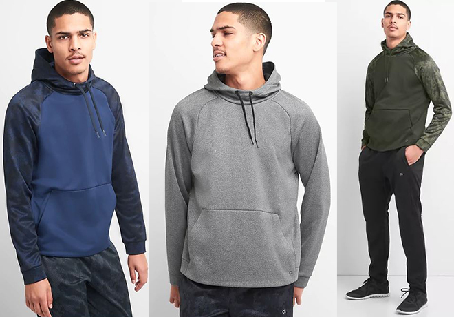 $15.11 (Reg $60) Men's GAPFit gWarm Fleece Pullover Hoodie + FREE Shipping