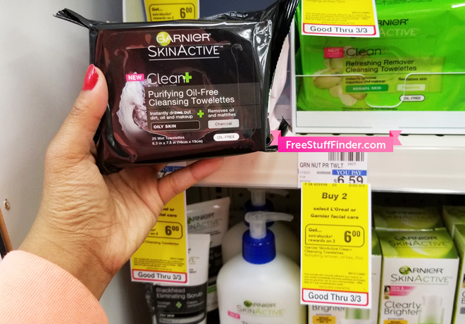 $1.59 (Reg $6.59) Garnier Cleansing Towelettes at CVS (Print Now!)