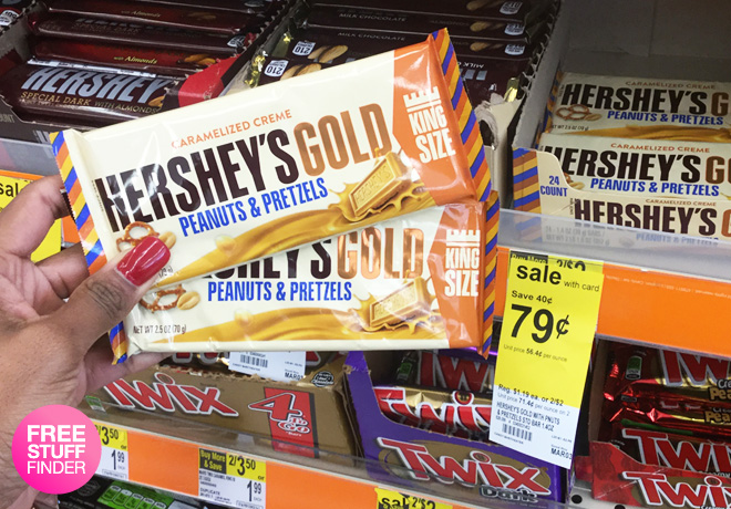 $0.29 Hershey's Gold Candy Bar at Walgreens