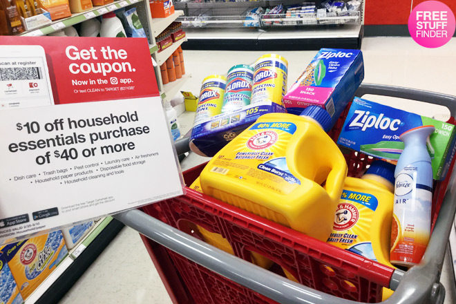 *HOT* $10 Off $40 Household Essentials Purchase at Target (Stock Up This Week!)