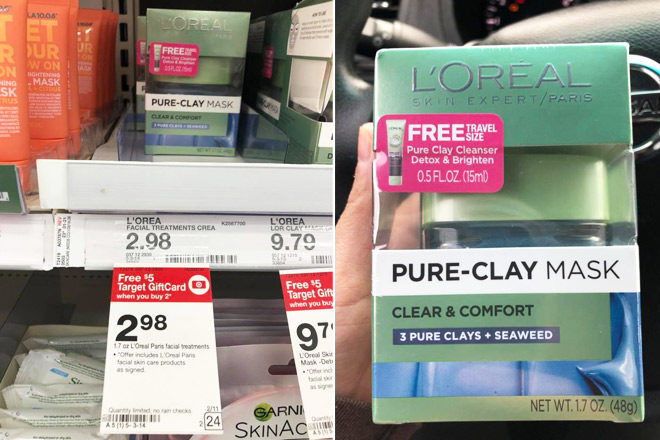 HURRY! FREE L'Oreal Pure-Clay Facial Masks at Target (Possible Pricing Error!)