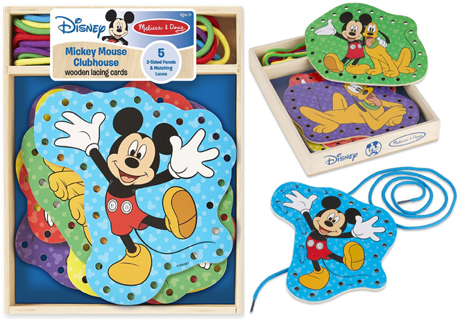 $7.99 (Reg $19) Melissa & Doug Mickey Lacing Cards