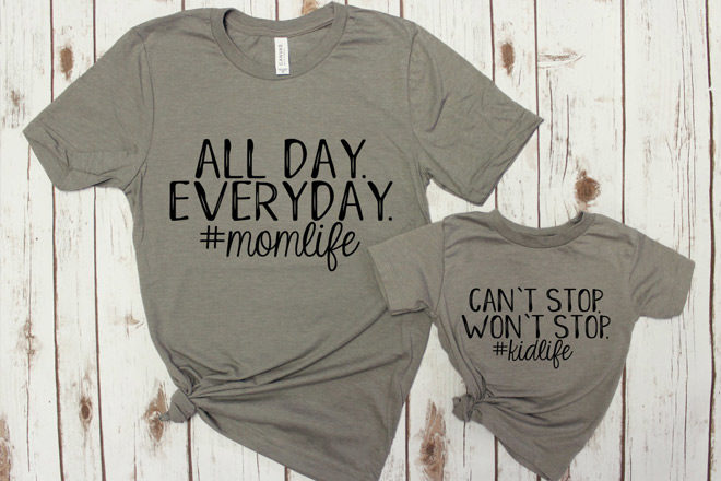 $13.99 (Reg $28) Mommy & Me Matching Tees