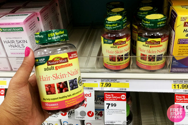 $0.99 (Reg $8) Nature Made Hair, Skin & Nails Adult Gummies at Target