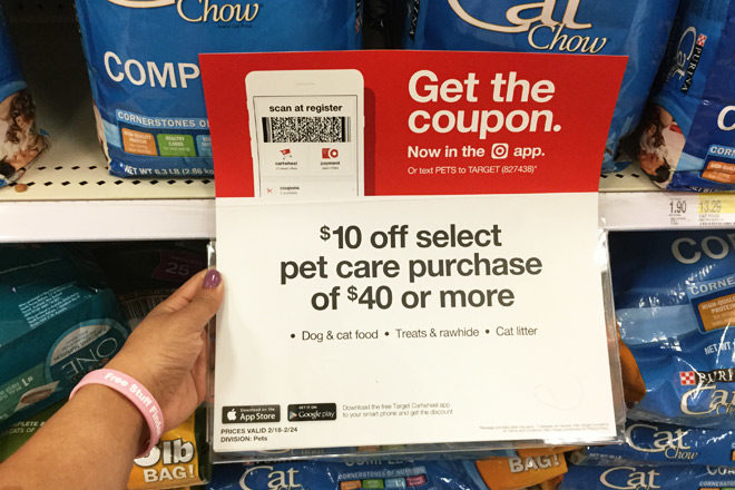 *HOT* $10 Off $40 Pet Care Purchase at Target (Stock Up on Food, Treats & More!)