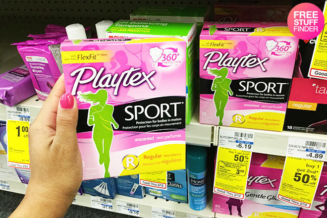 *HOT* $2.89 (Reg $6.19) Playtex Sport Tampons at CVS (Print Now!)