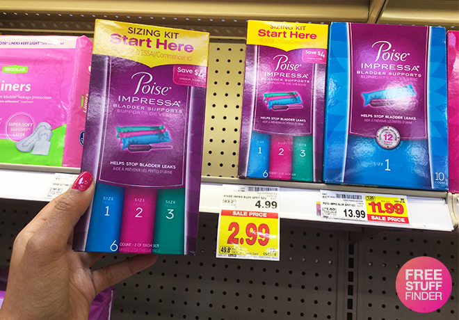 FREE Poise Impressa Sizing Kit at Kroger