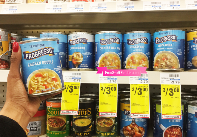 $0.66 (Reg $3) Progresso Soup at CVS