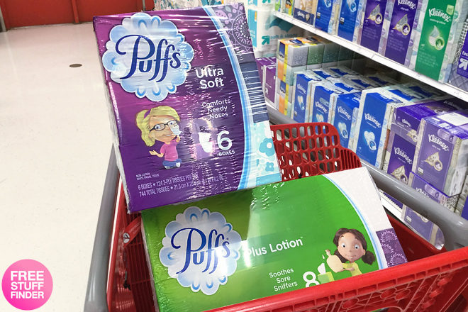 $0.69 per Puffs Facial Tissue Pack at Target