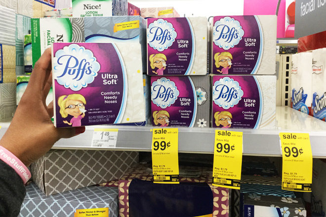 $0.74 (Reg $1.79) Puffs Facial Tissue at Walgreens (Print Now!)