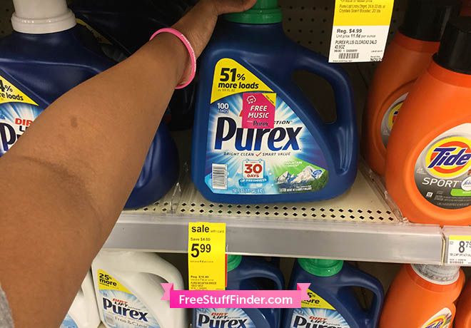 $4.99 (Reg $10.49) Purex Liquid Laundry Detergent (100 Loads) at Walgreens