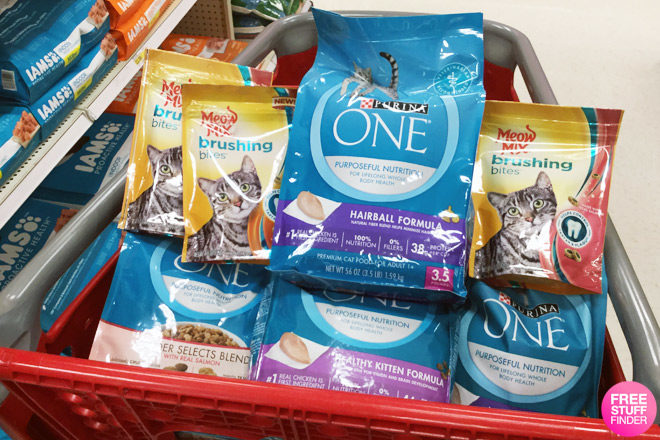 *HOT* $1.68 (Reg $8) Purina ONE Dry Cat Food & Meow Mix Treats at Target